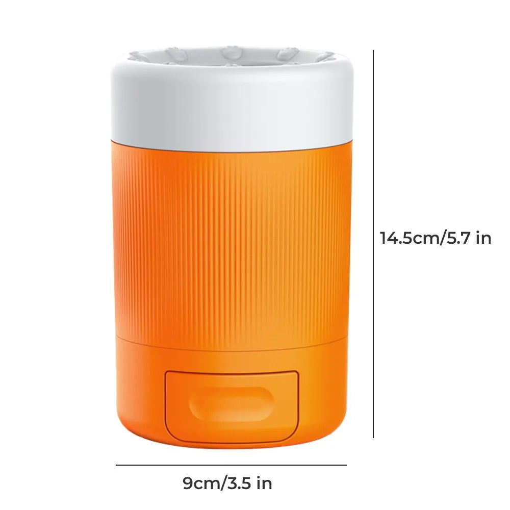 Portable Dog Paw Cleaner Cup With Soft Silicone Brush