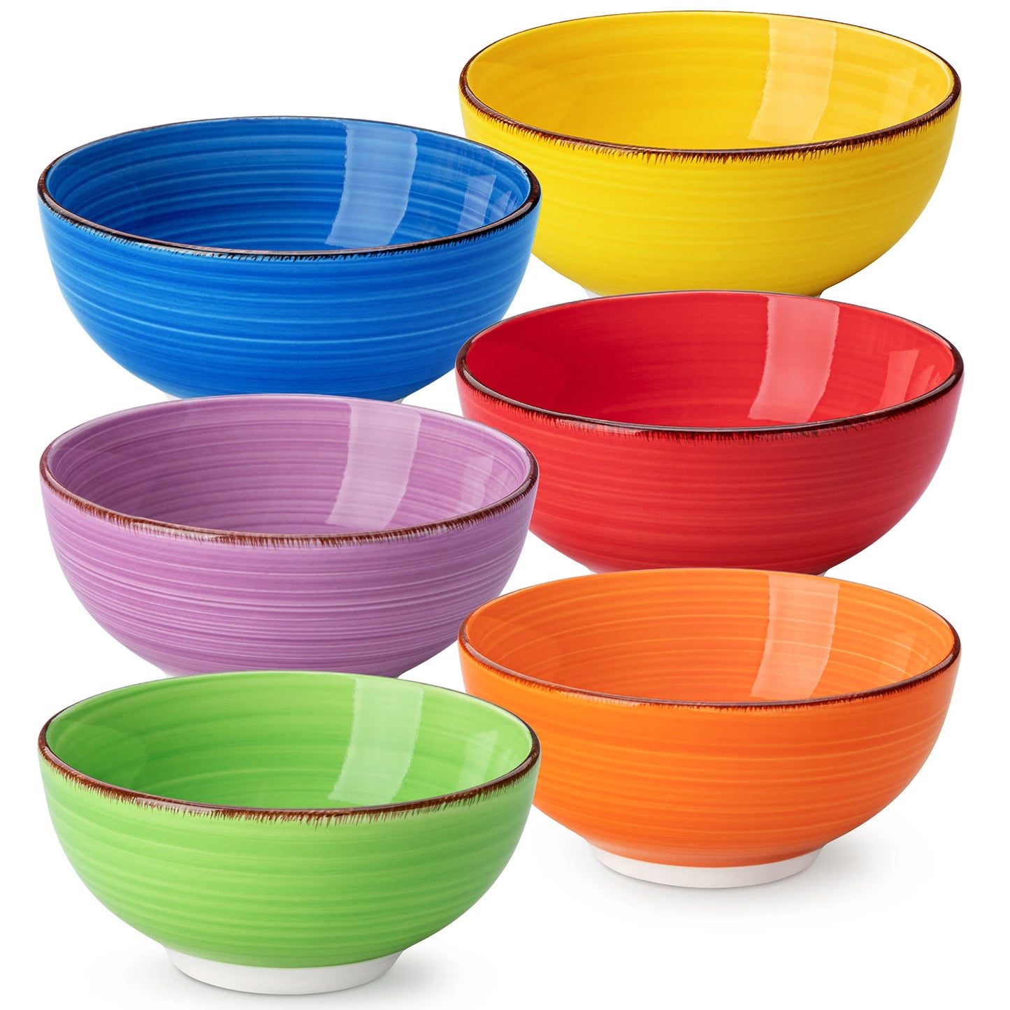 MALACASA Bonita 6 Piece Porcelain Serving Bowls Set