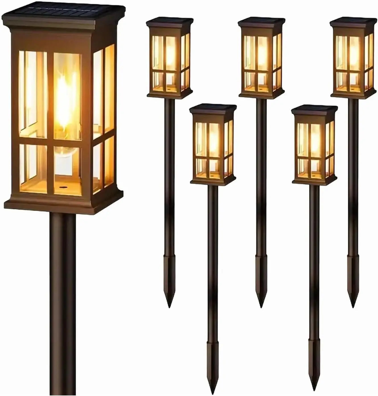 Solar Pathway Lights Outdoor LED Lamp IP65 Waterproof Garden