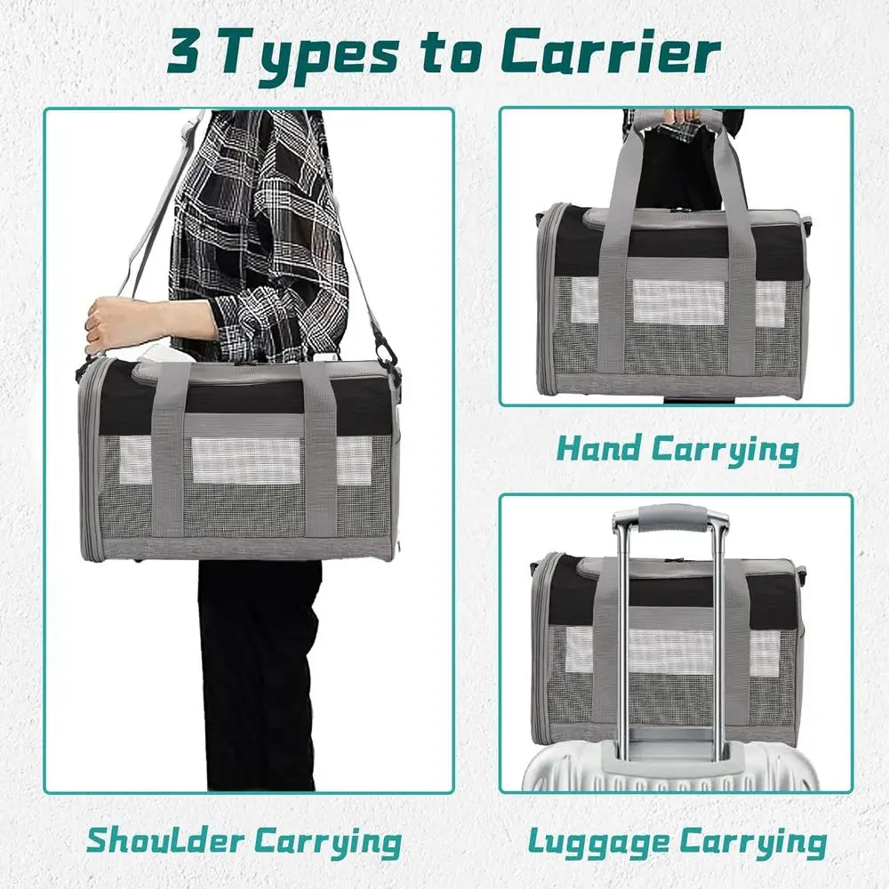 Bunny Carrier Travel Bag For Small Pets Breathable Nylon