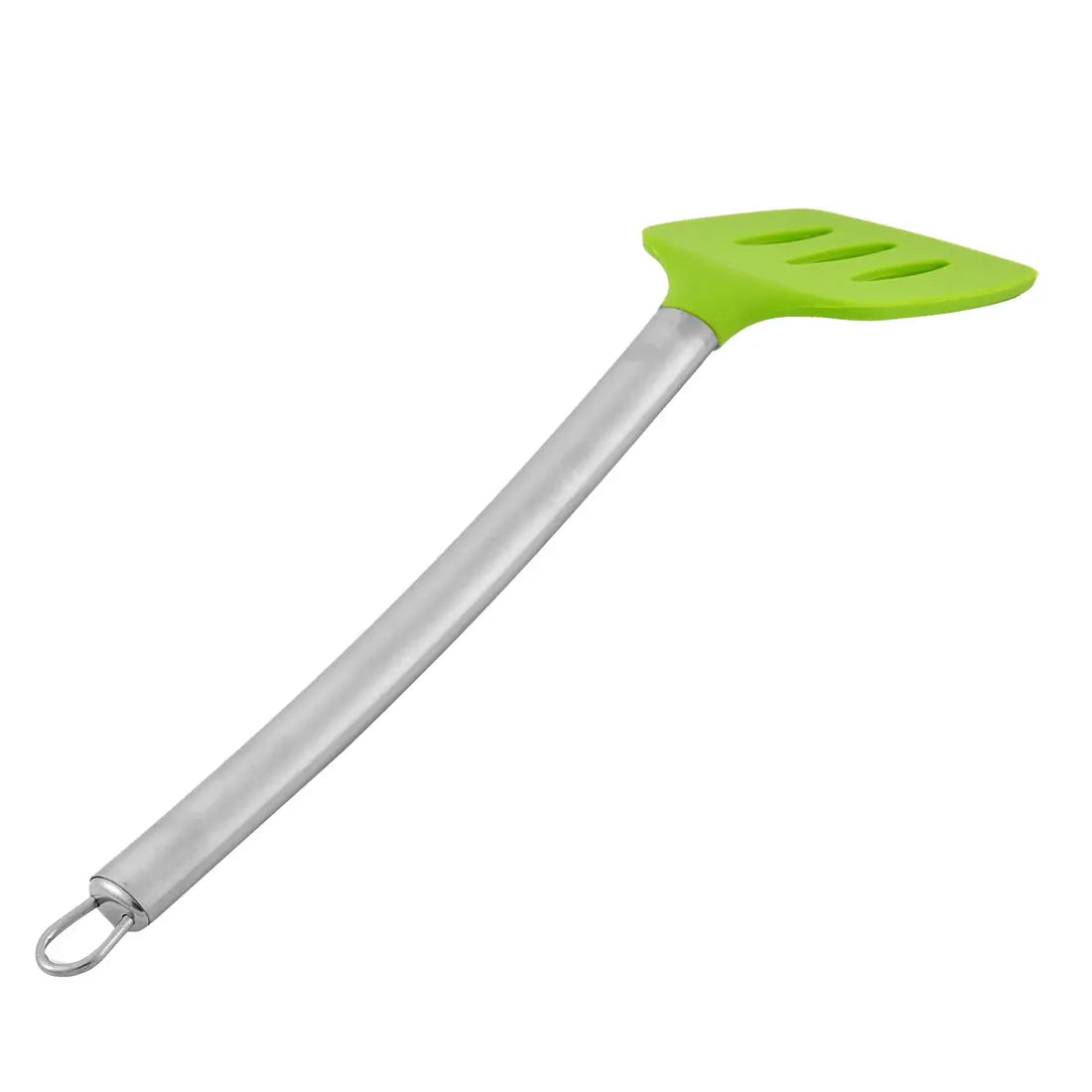 UXCELL Stainless Steel Handle Silicone Slotted Pancake Turner Spatula