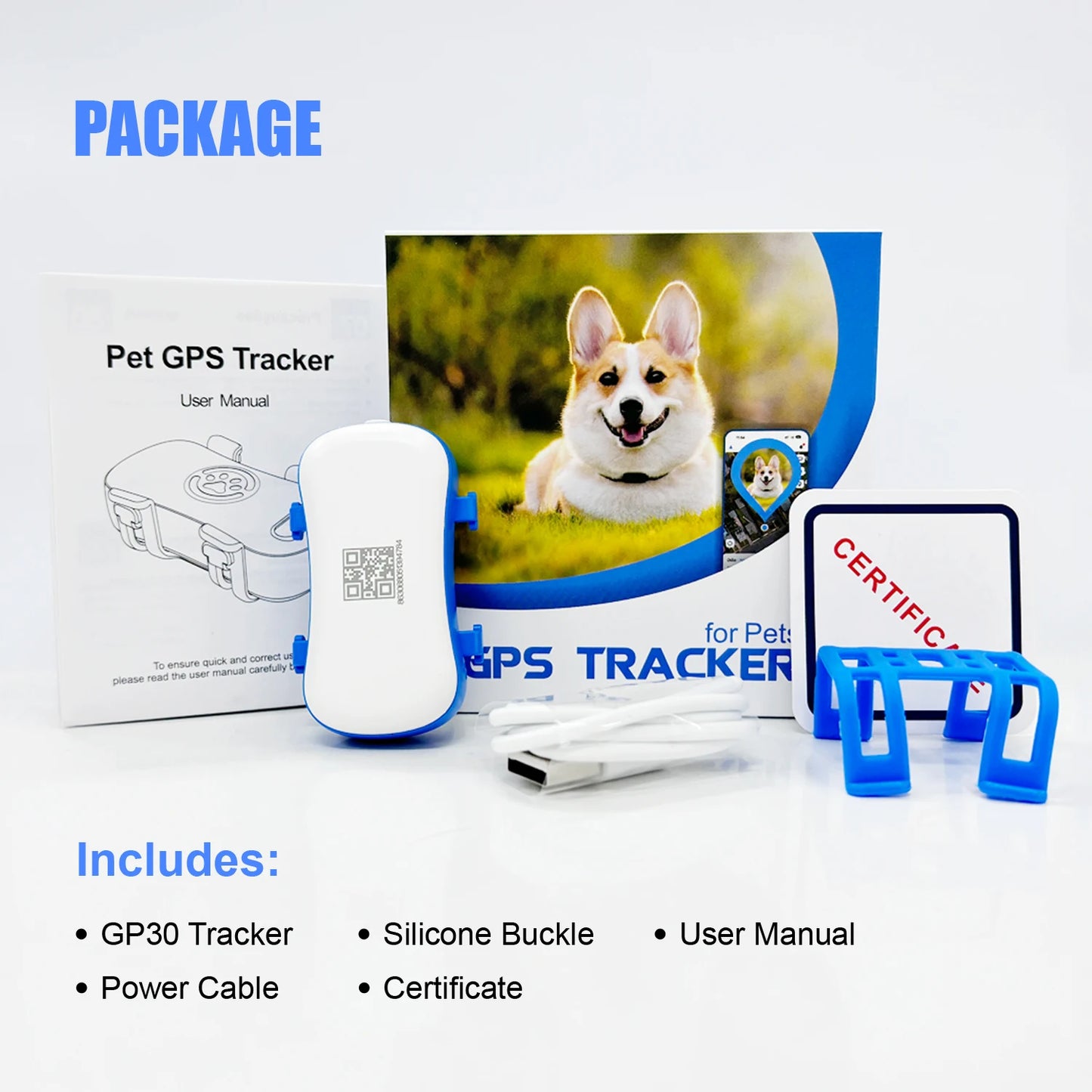 WANWAYTECH GPS Pet Tracker for Dogs and Cats Real Time