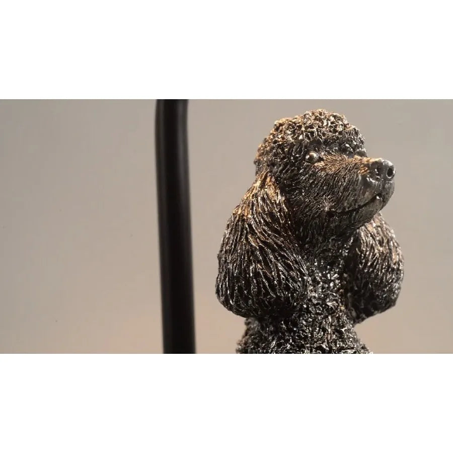 Portable Poodle Table Lamp With USB-C And USB-A Ports