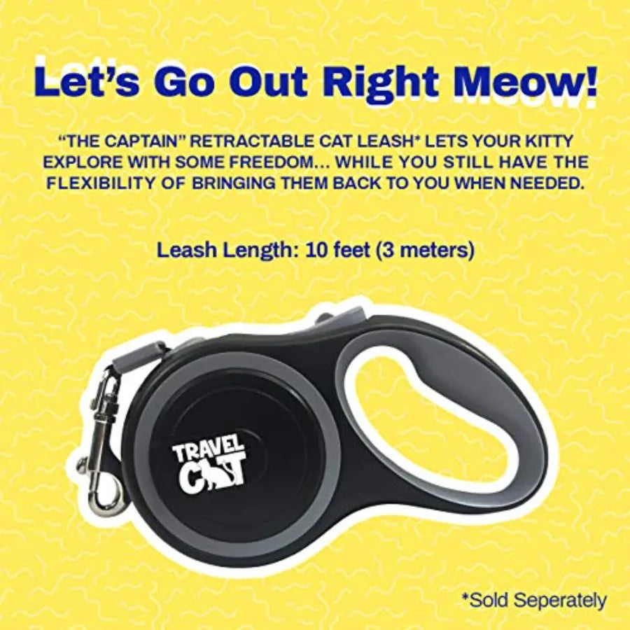 Travel Cat Adjustable Harness And Leash Set With Breakaway Collar