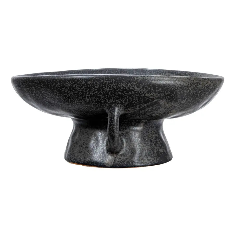 XMSJ Stoneware Bowl With Handle And Base Reactive Glaze