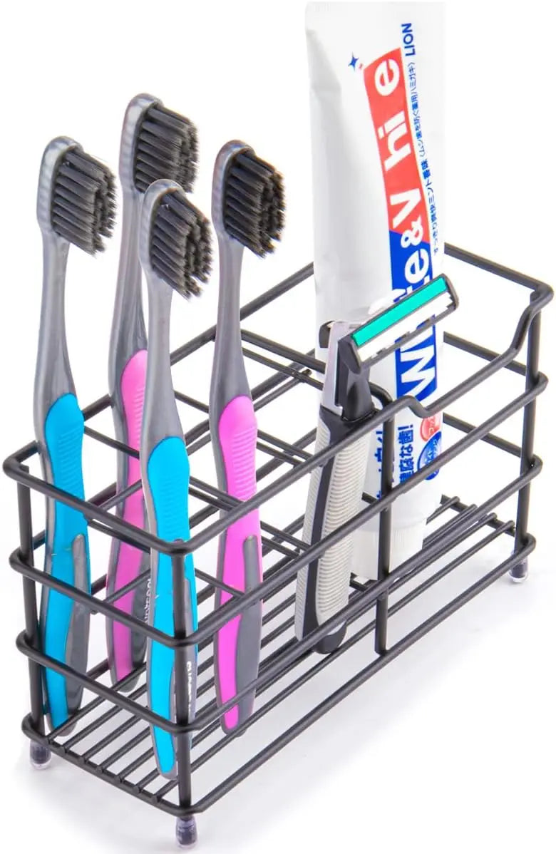 Stainless Steel Toothbrush and Toothpaste Holder for Bathroom