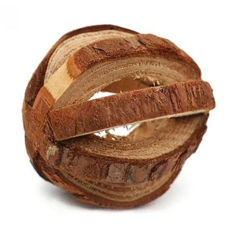 Natural Pine Wood Chew Toys For Small Pets Teeth Grinding