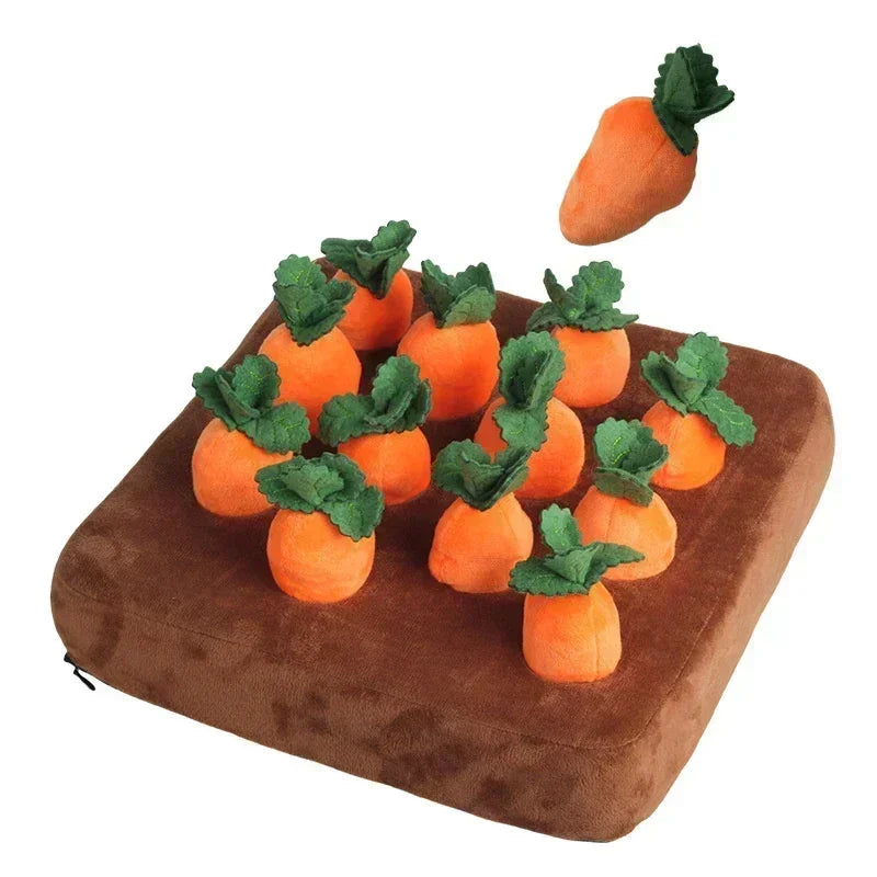 Innovative Dog Snuffle Mat Plush Carrot Toy For Interactive Play