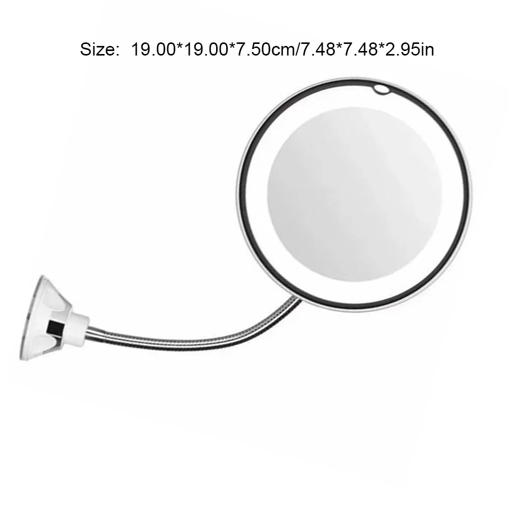 Rotation Makeup Mirror With LED Light Magnifying Tool