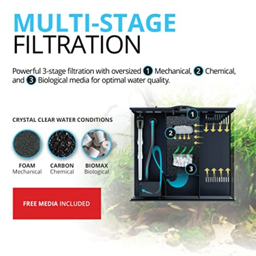 Freshwater Aquarium Kit For Home Use With Leakproof Design