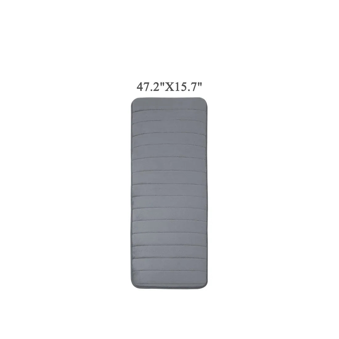 Absorbent Striped Memory Foam Bathroom Rug