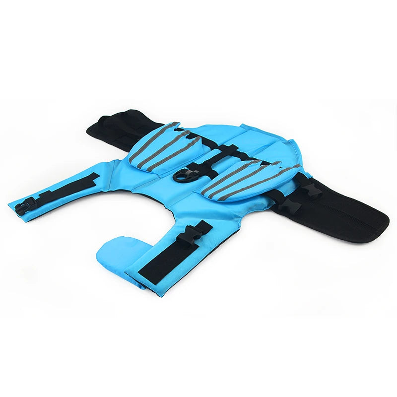 Dog Life Jacket With Reflective Wing Swimwear For Pets