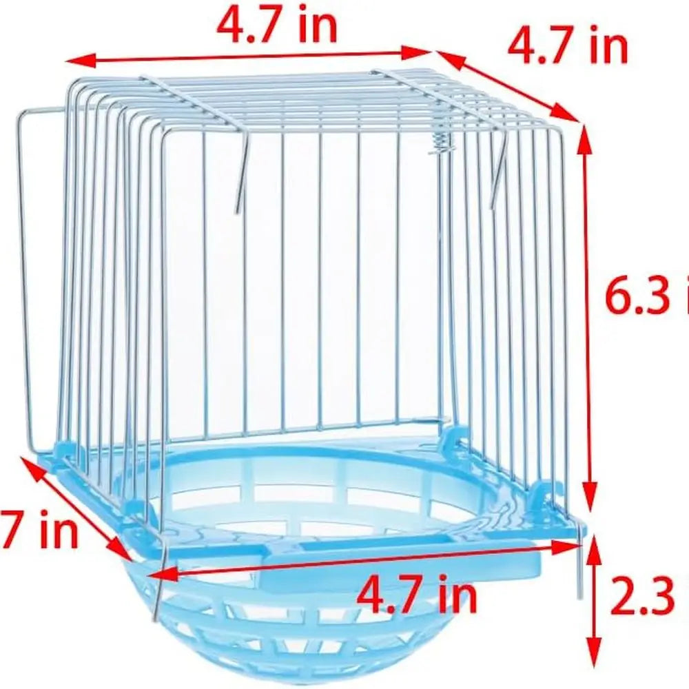 4 Pack Bird Nest Breeding Box With Barbed Wire Partition