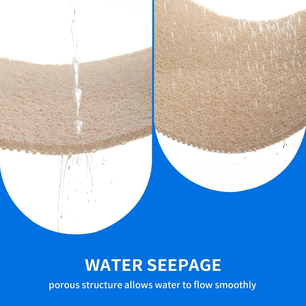Non Slip Bathtub Mat With Foot Scrubber BPA Free PVC