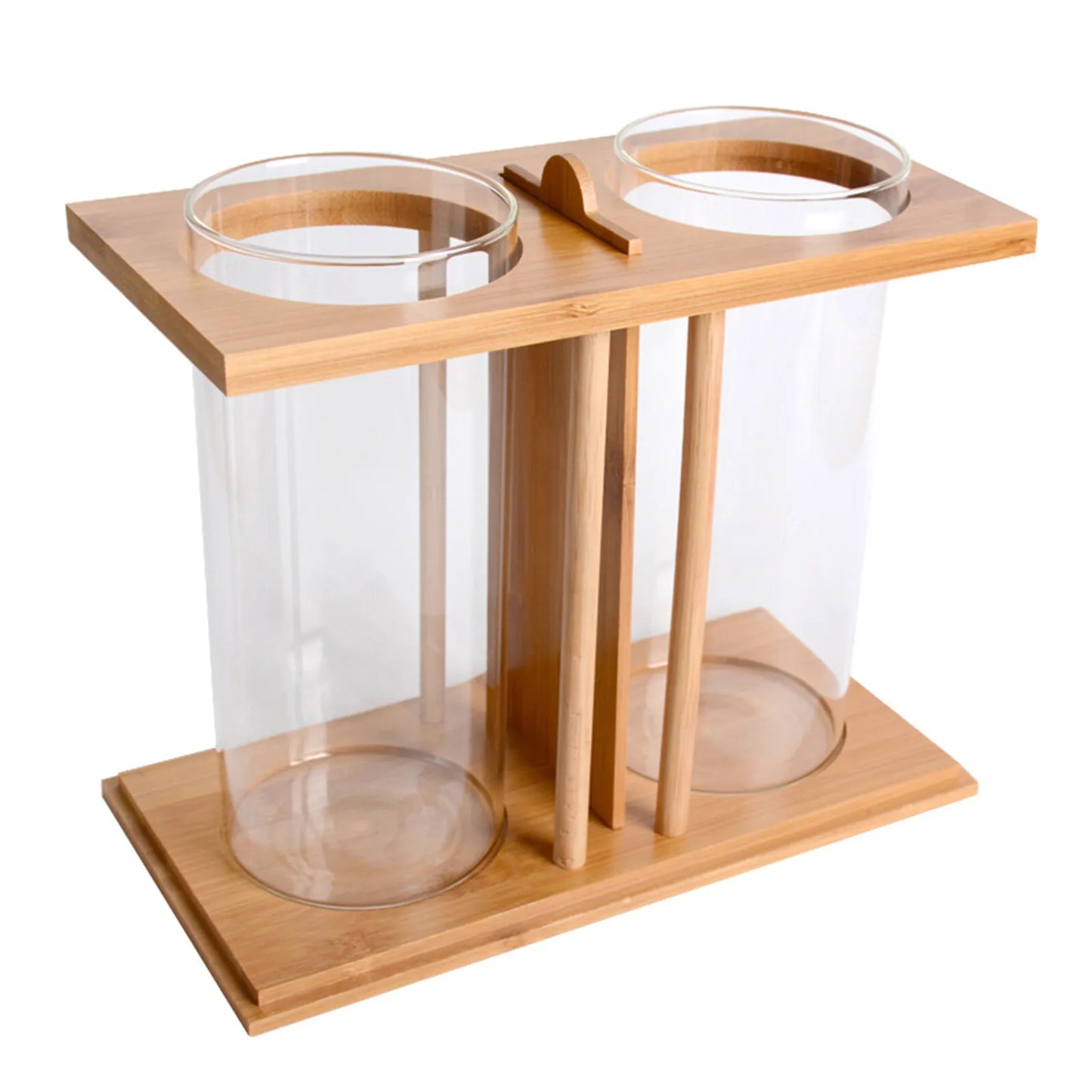 Desktop Betta Aquarium Twin Glass Tank With Led Lighting