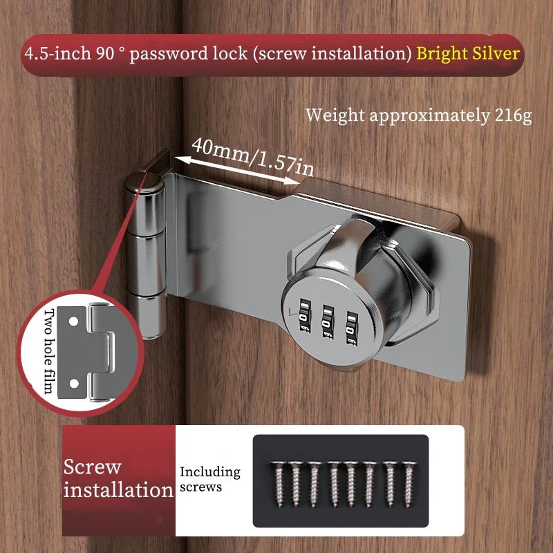 Cabinet Password Hasp Locks With Combination