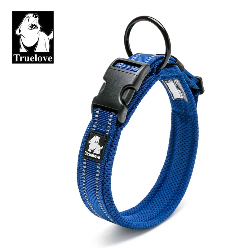 Truelove Nylon Adjustable Dog Collar Reflective Padded TLC5011