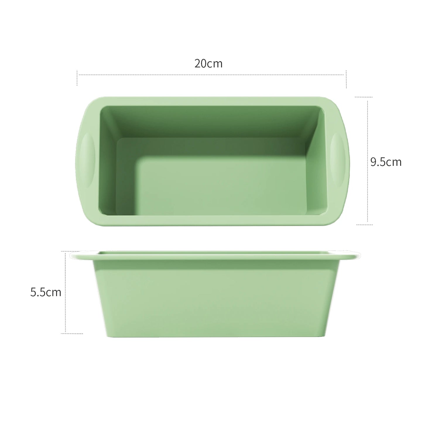 Food Grade Silicone Baking Molds Nonstick Rectangular Cake Pans