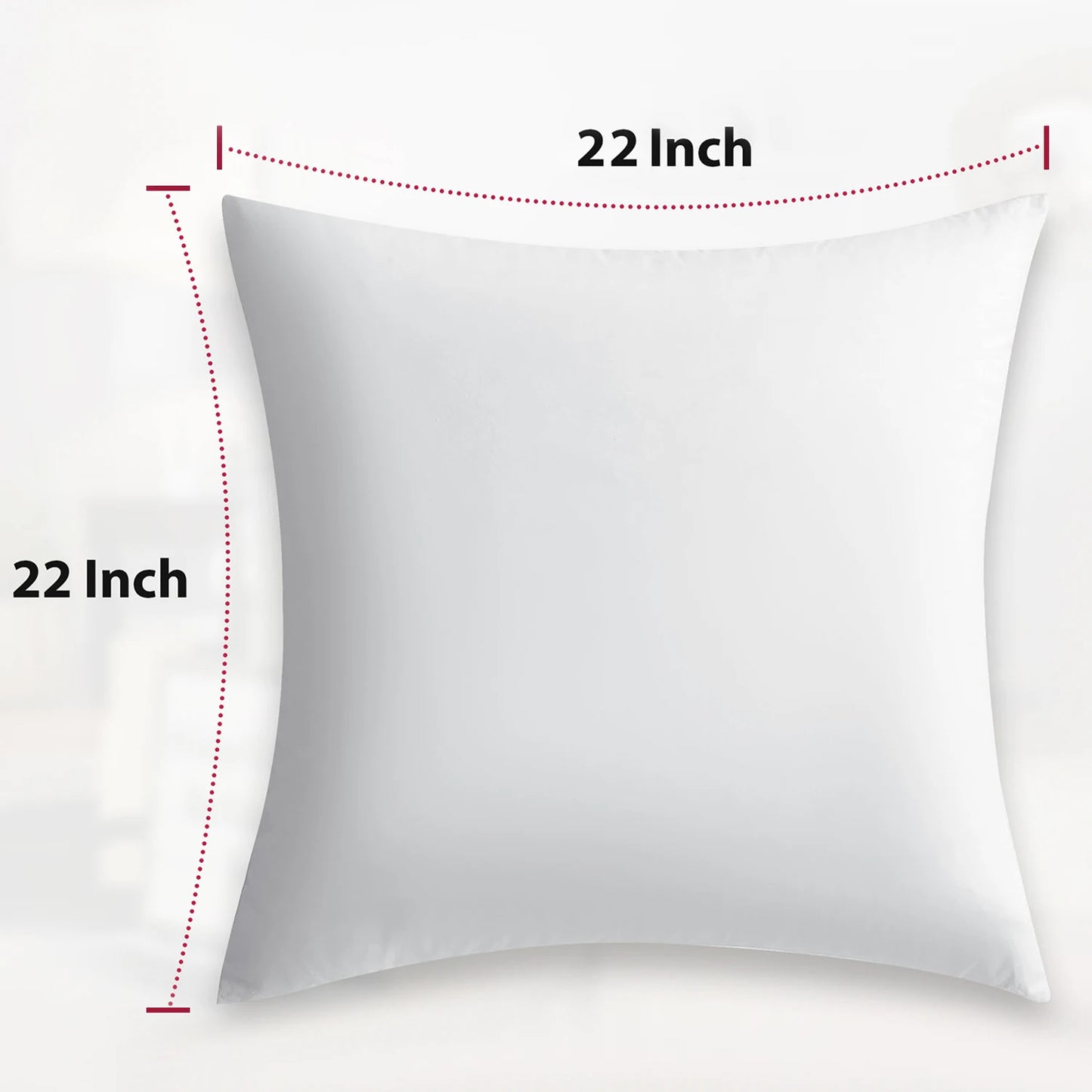 LDC Lux Decor Collection Throw Pillow Inserts Set of 4 Soft Cushions