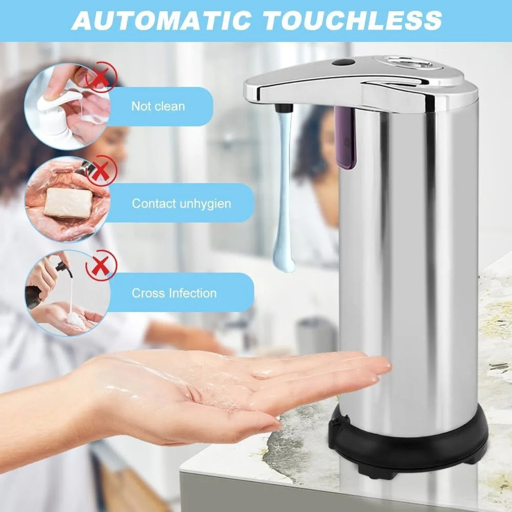 Touchless Infrared Soap Dispenser With Large Capacity For Kitchen