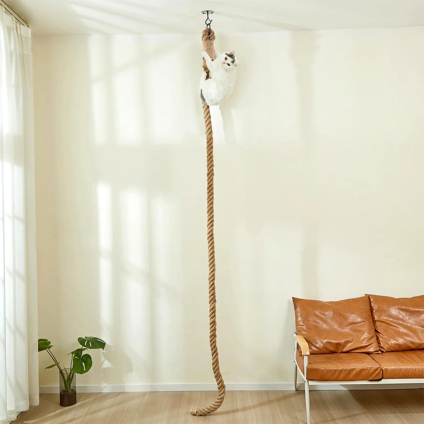 PETRAVELCN Cat Sisal Climbing Rope Climber For Indoor Cats Jungle Gym