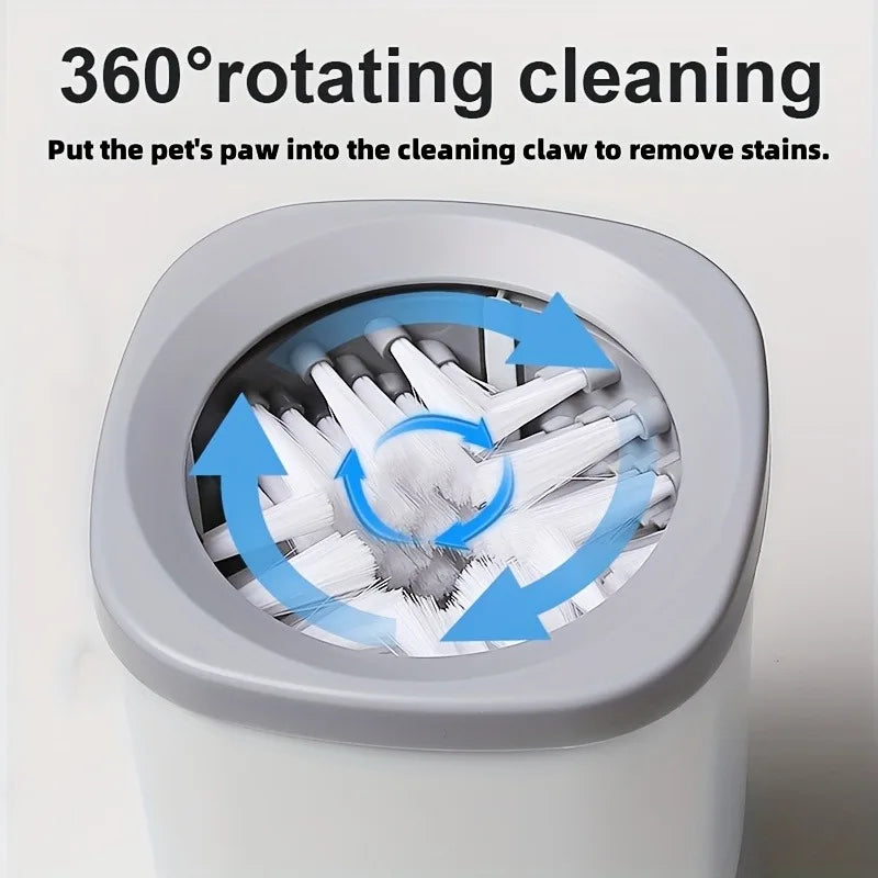 Portable Dog Paw Cleaner Cup With Soft Silicone Brush