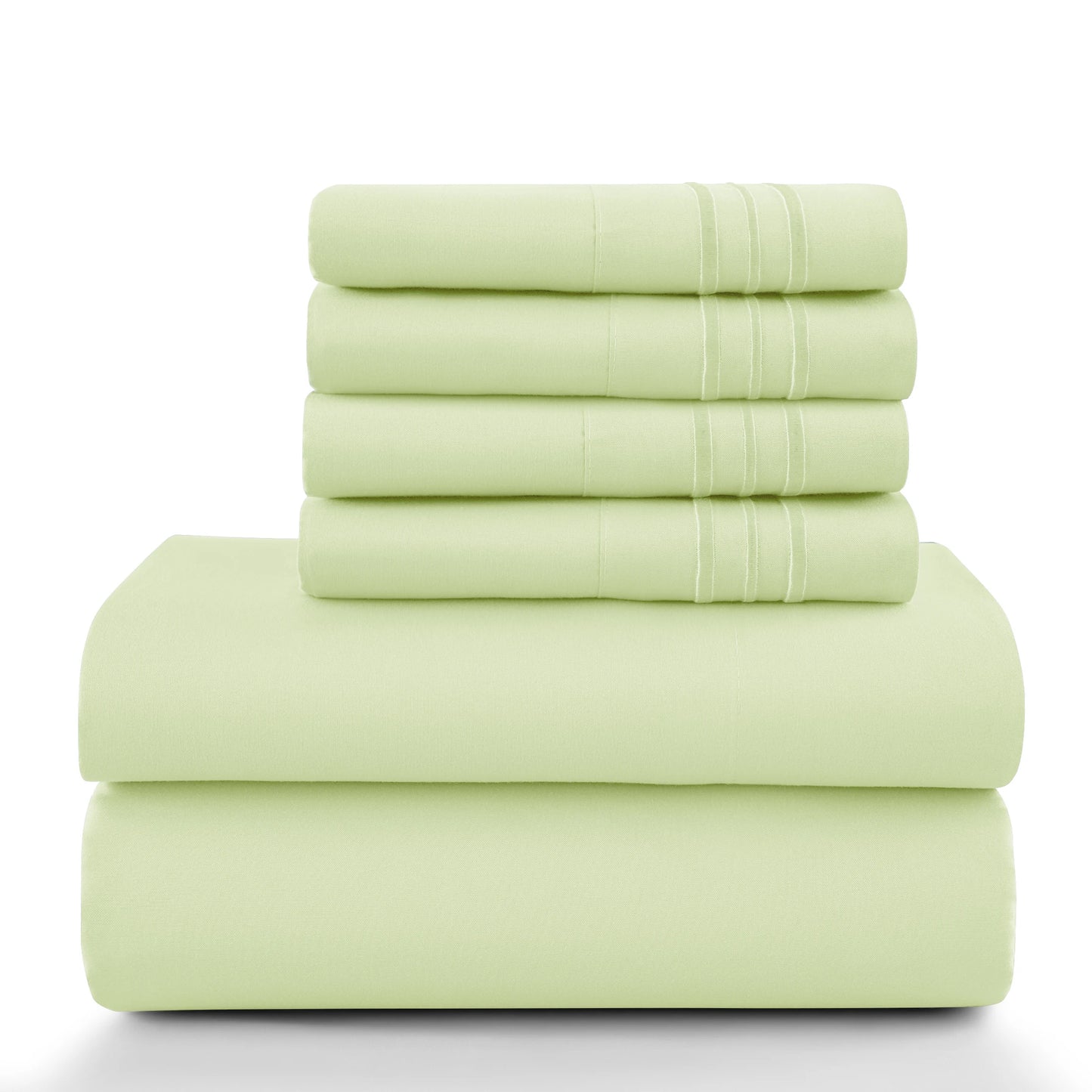 LDC Lux Decor Collection Solid Microfiber Sheet Set