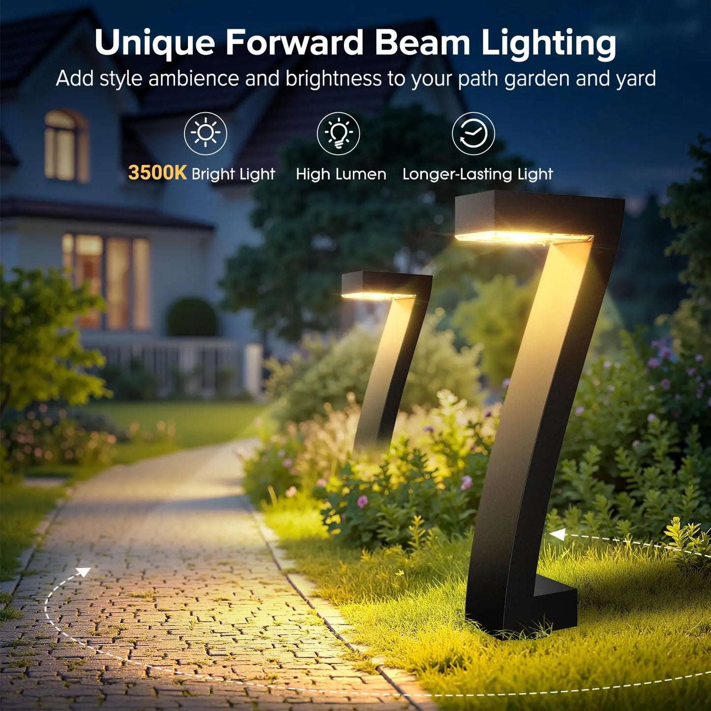 LED Solar Pathway Lights Outdoor IP65 Waterproof Garden Decor