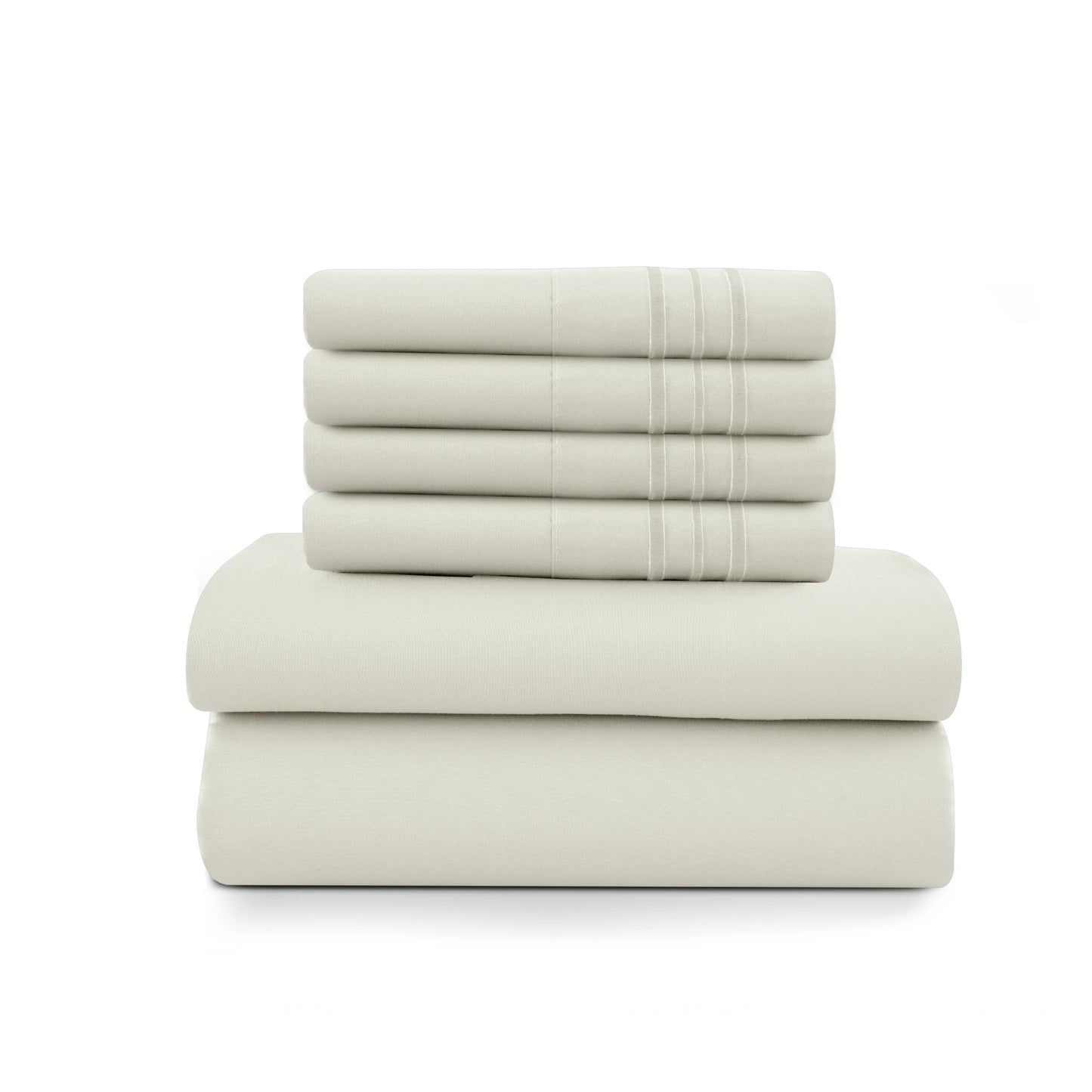 LDC Lux Decor Collection Solid Microfiber Sheet Set