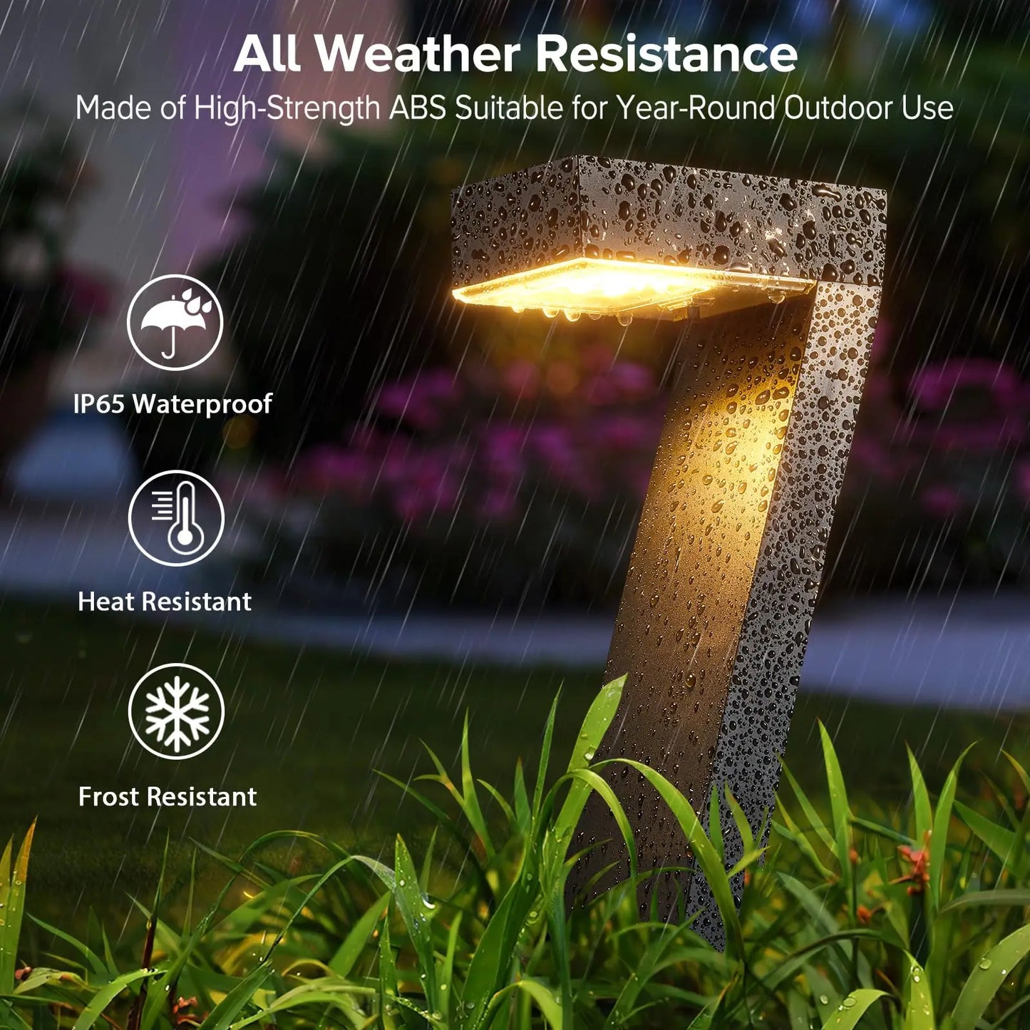 LED Solar Pathway Lights Outdoor IP65 Waterproof Garden Decor