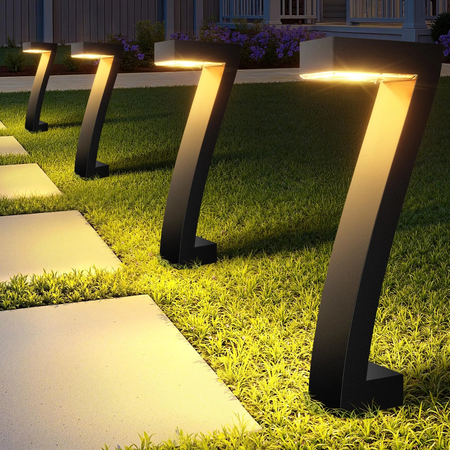 LED Solar Pathway Lights Outdoor IP65 Waterproof Garden Decor
