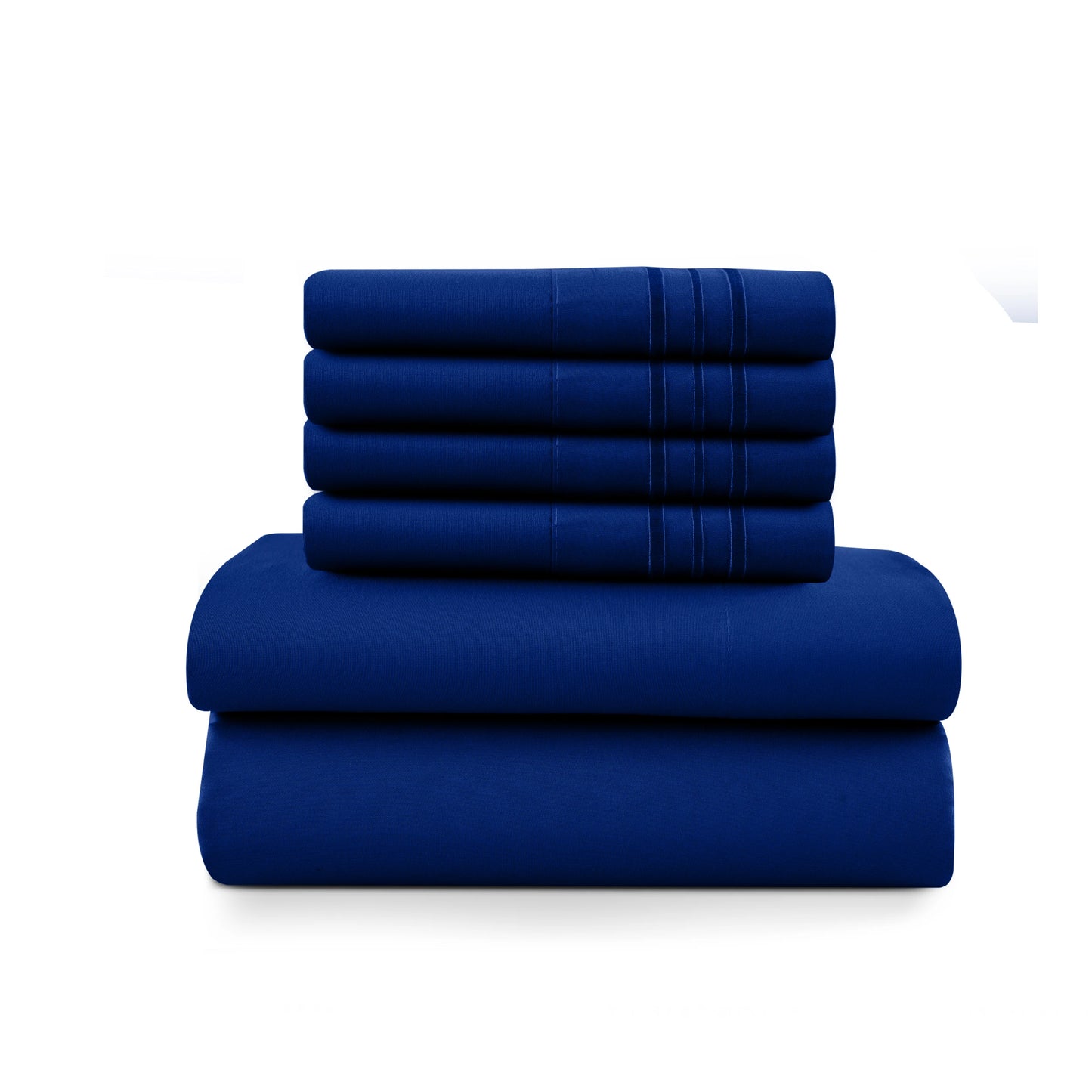 LDC Lux Decor Collection Solid Microfiber Sheet Set