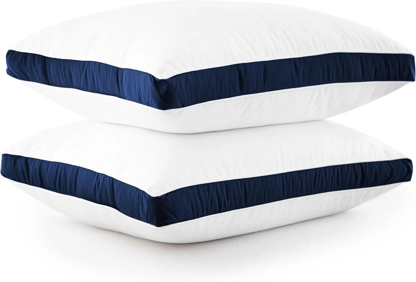 Gusseted Down Alternative Bed Pillows Set of 2 for Sleepers