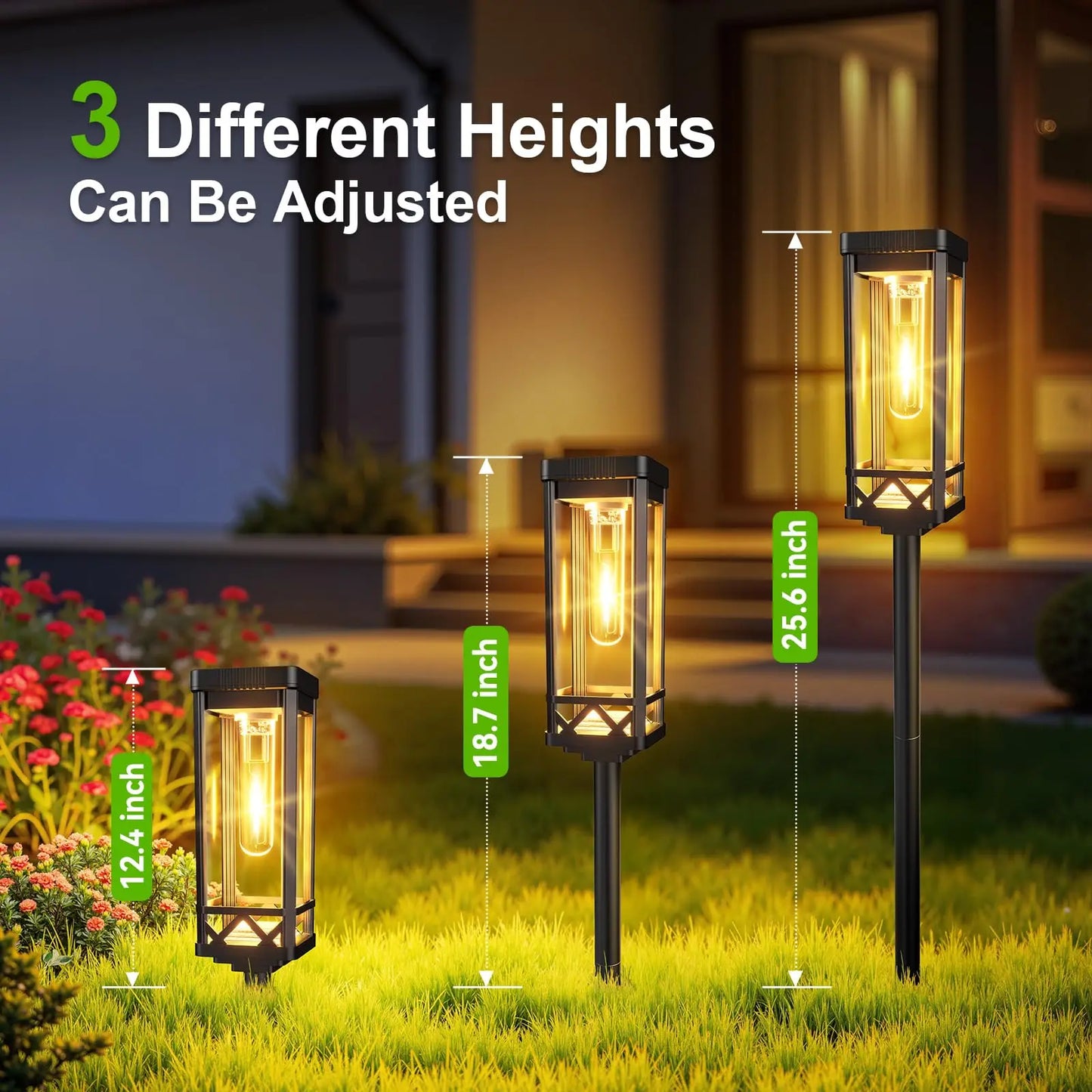 Solar Pathway Lights Outdoor IP65 Waterproof LED Landscape Lighting