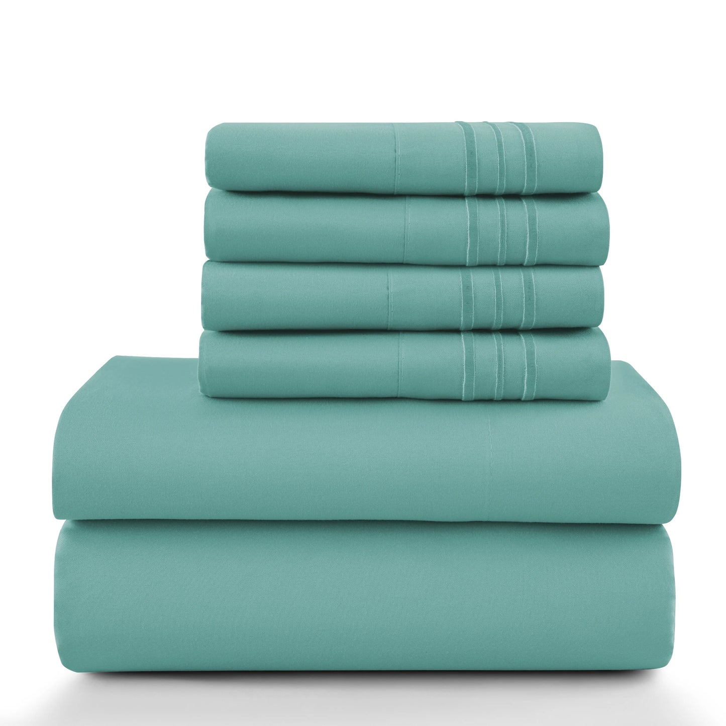 LDC Lux Decor Collection Solid Microfiber Sheet Set