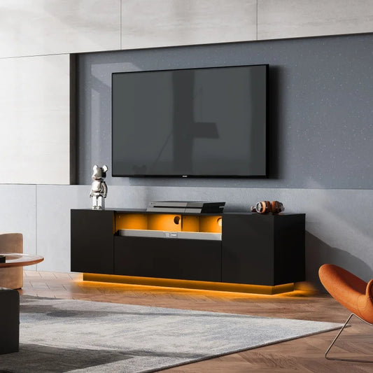 GALAXHERO TV Stand With Storage Cabinet For Living Room