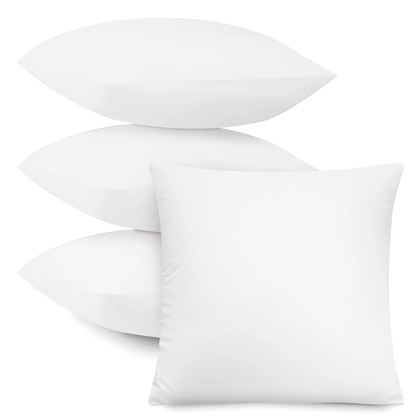 LDC Lux Decor Collection Throw Pillow Inserts Set of 4 Soft Cushions