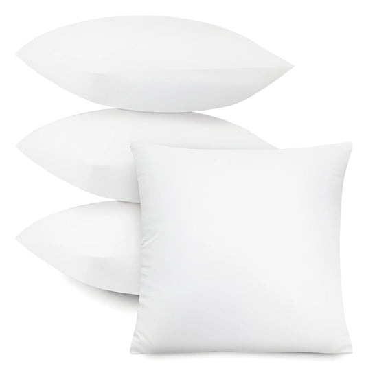 LDC Lux Decor Collection Throw Pillow Inserts Set of 4 Soft Cushions