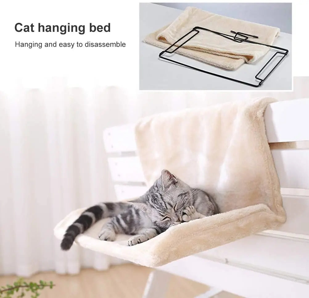 NONECN Hanging Cat Bed With Durable Metal Frame Cat Hammock