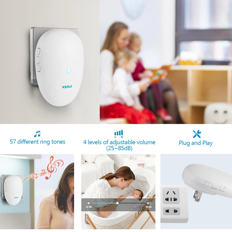 KERUI Driveway Alarm System With Waterproof Motion Sensor Security