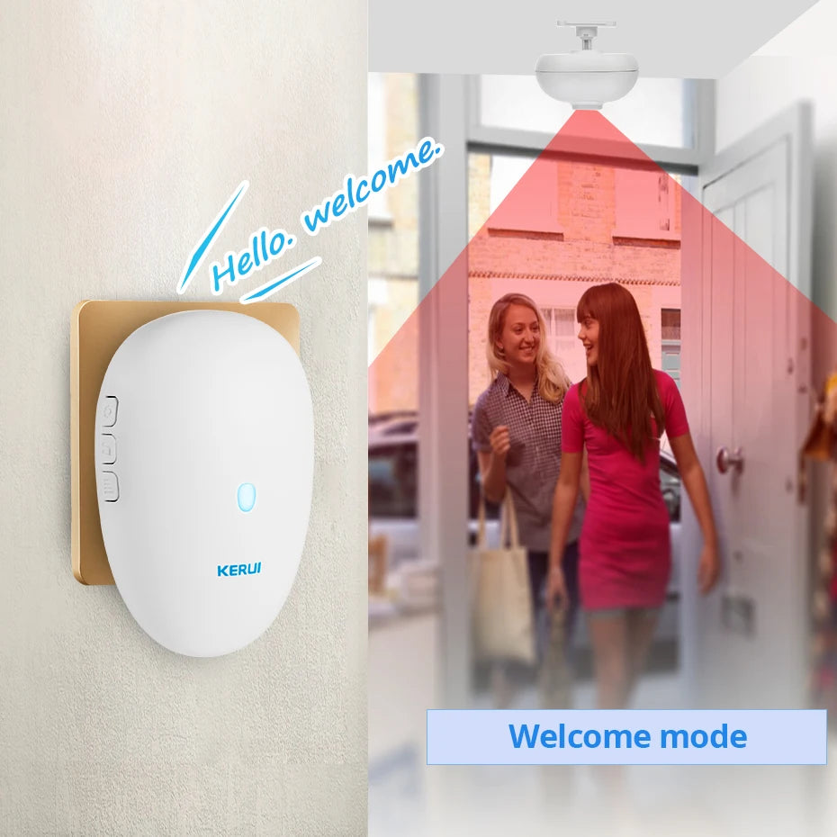 KERUI Driveway Alarm System With Waterproof Motion Sensor Security