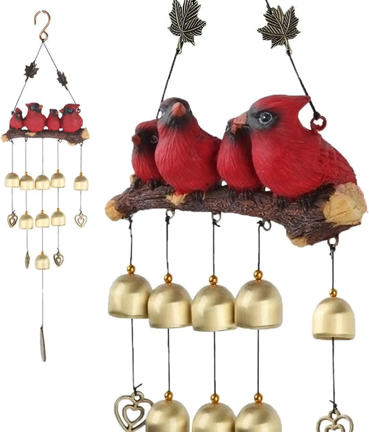 XMSJ Bird Wind Chimes Outdoor Garden Decor Premium