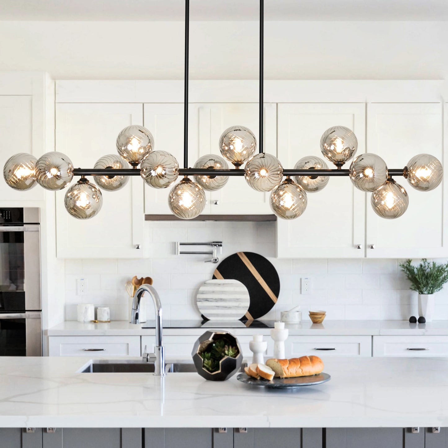 Mid Century Modern Sputnik Chandelier For Dining Room And Kitchen
