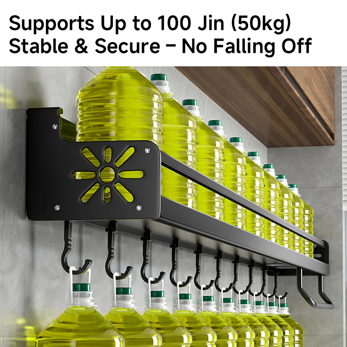Metal Kitchen Shelf With Drainage Design Easy To Clean