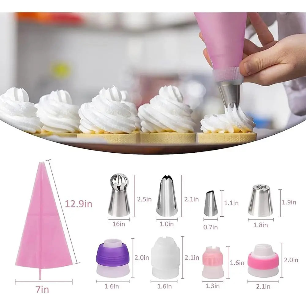 Premium Cake Decorating Set With 66 Tips And Piping Bags