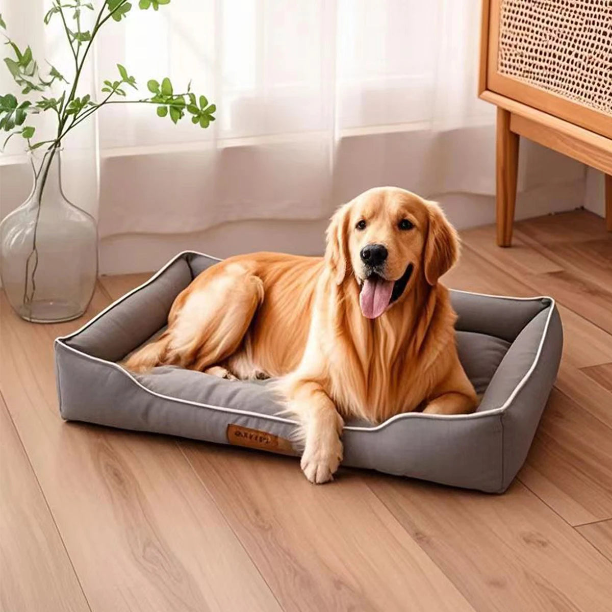 Four Season Square Dog Bed Sofa Cushion Waterproof Durable