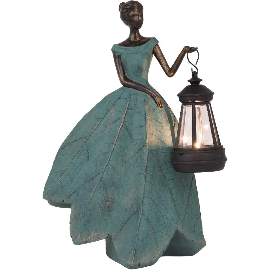 Fairy Statues Solar Outdoor Lights Resin Garden Decor