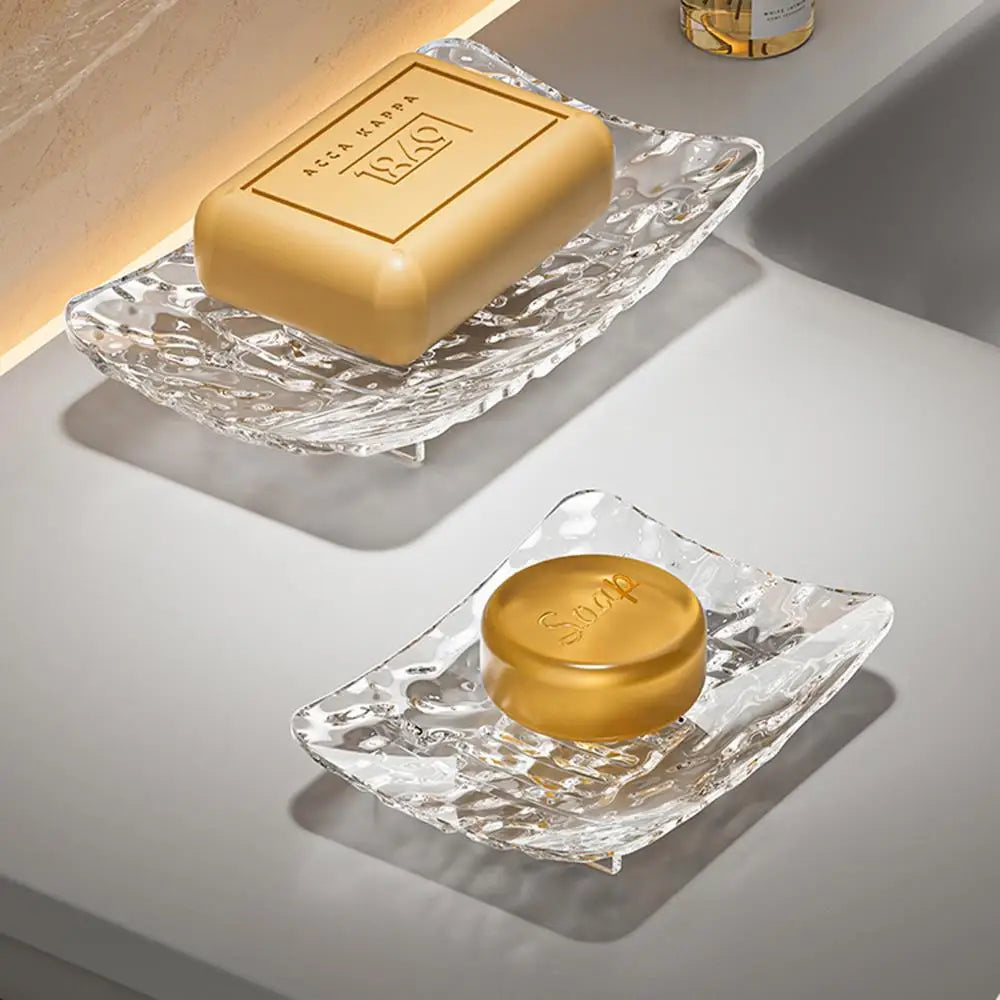 Light Luxury Soap Holder Rack for Bathroom Storage