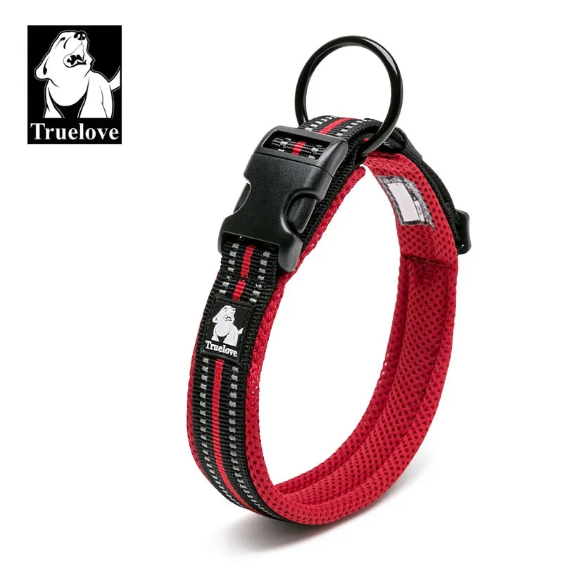 Truelove Nylon Adjustable Dog Collar Reflective Padded TLC5011