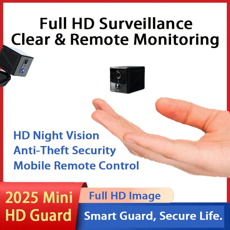 D Brand 1080P Mini Wireless Surveillance Camera With Built-In Battery